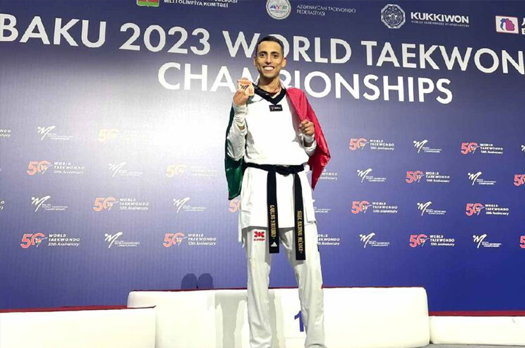 ​Alumno ITSON gana medalla de bronce en Mundial de TKD Bakú 2023