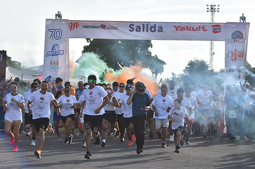 Celebran con éxito la Carrera de Colores 70 aniversario