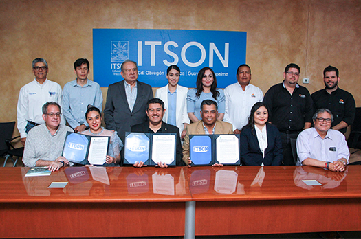 Firma ITSON convenio con empresas constructoras