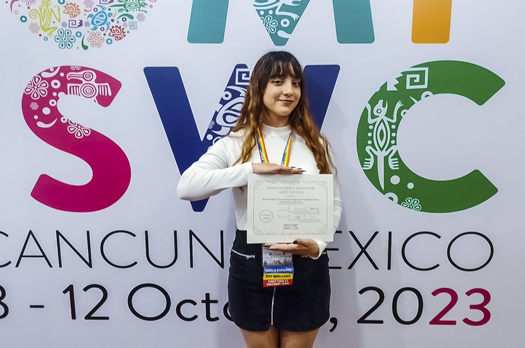 ​Alumna ITSON gana premio internacional por póster